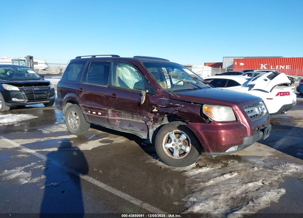2008 HONDA PILOT EX-L VIN: 5FNYF28558B022165