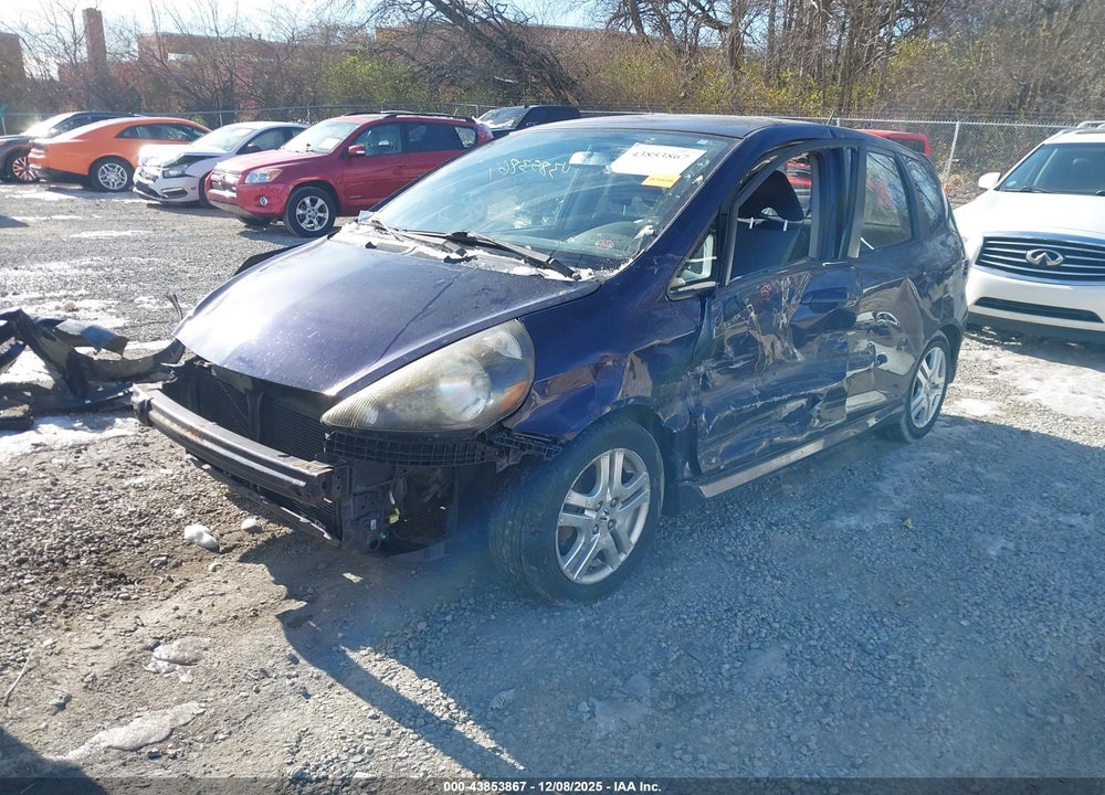 2008 HONDA FIT SPORT VIN: JHMGD386X8S055745