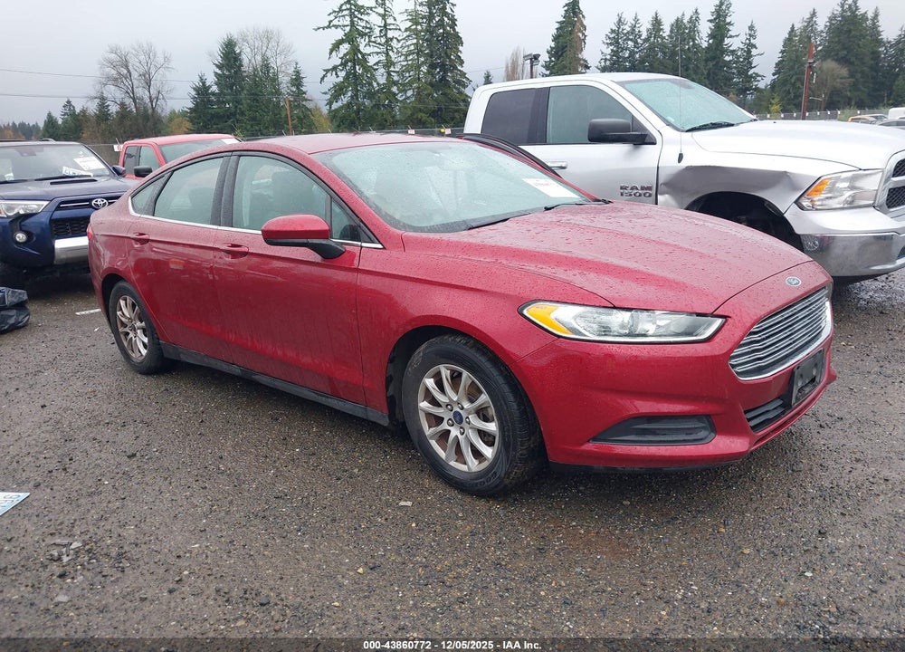 2016 FORD FUSION S VIN: 3FA6P0G77GR368099