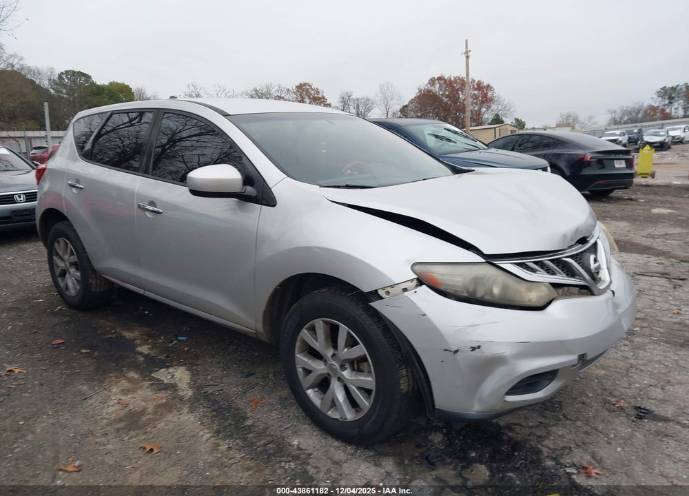 2011 NISSAN MURANO S VIN: JN8AZ1MU5BW054427