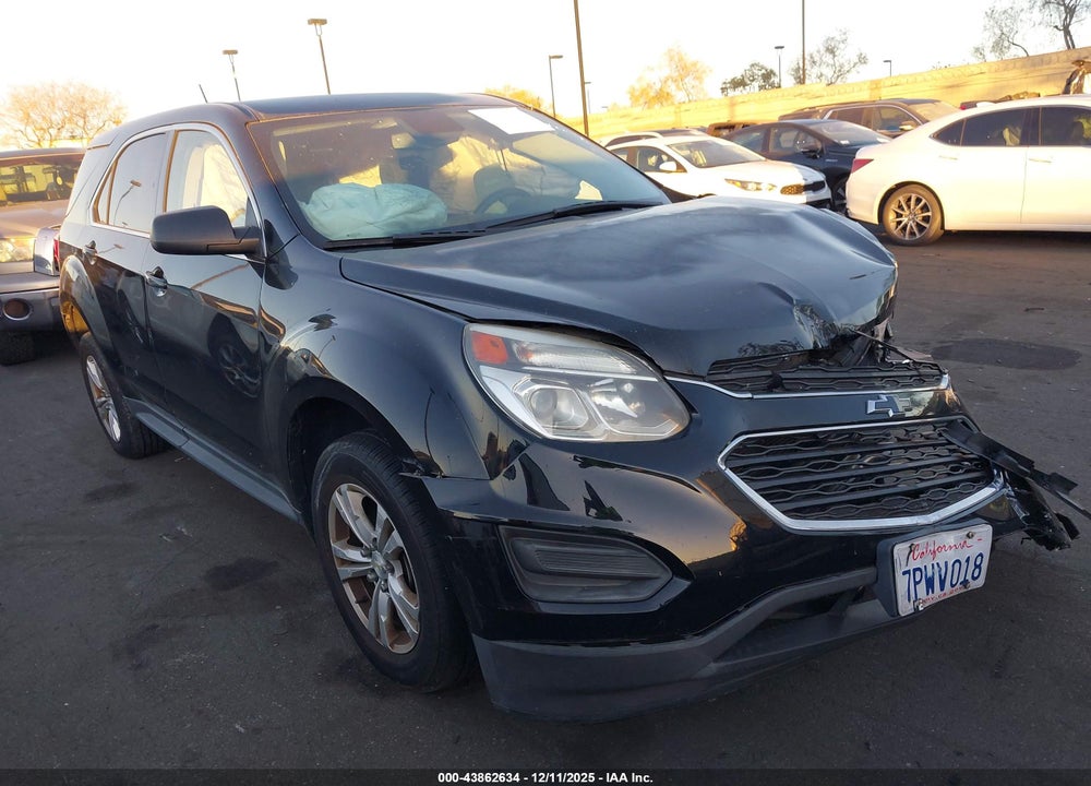 2016 CHEVROLET EQUINOX LS VIN: 2GNALBEK6G1139279