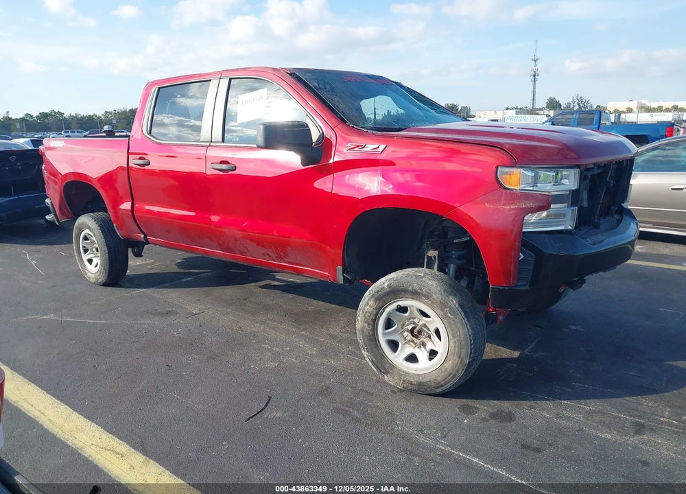 2021 CHEVROLET SILVERADO 1500 4WD  SHORT BED CUSTOM TRAIL BOSS VIN: 1GCPYCEF1MZ395166