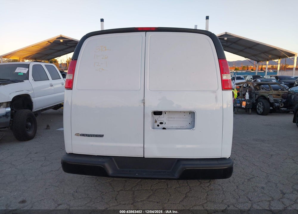 2019 CHEVROLET EXPRESS 2500 WORK VAN VIN: 1GCWGAFP0K1169786