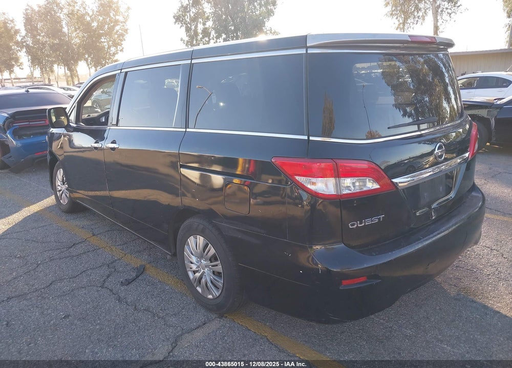 2012 NISSAN QUEST S VIN: JN8AE2KPXC9031482