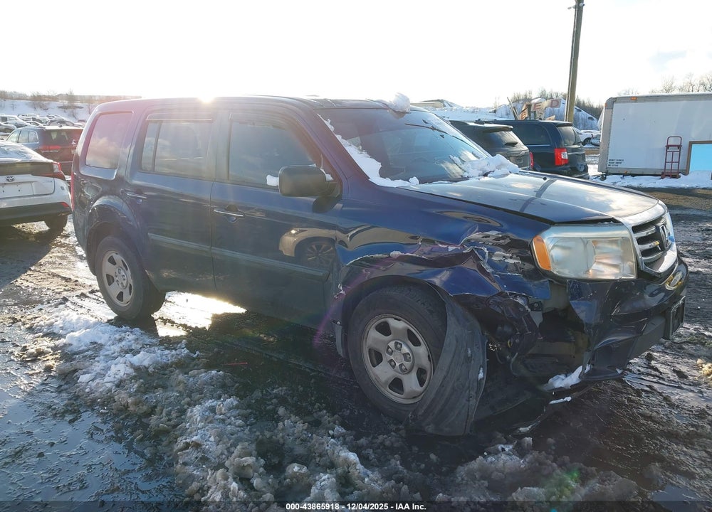 2013 HONDA PILOT LX VIN: 5FNYF4H20DB076422