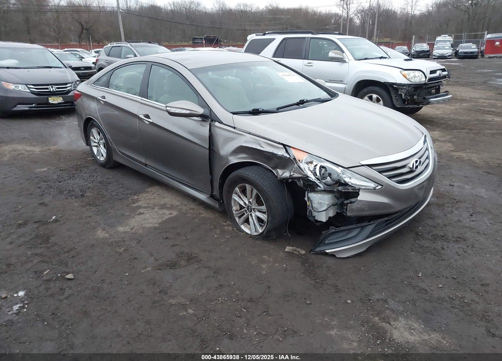 2014 HYUNDAI SONATA GLS VIN: 5NPEB4AC2EH922764