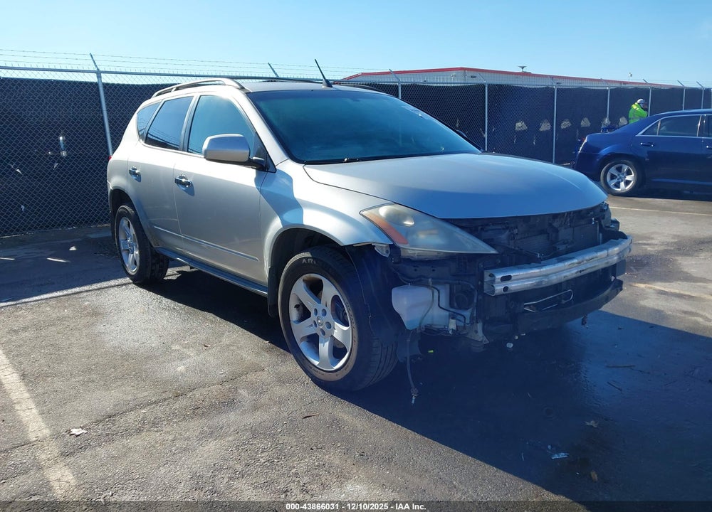 2005 NISSAN MURANO SL VIN: JN8AZ08T05W301028