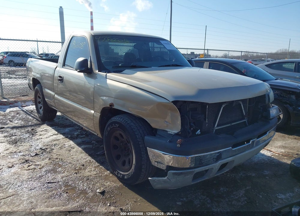 2006 CHEVROLET SILVERADO 1500 WORK TRUCK VIN: 1GCEC14X76Z125365