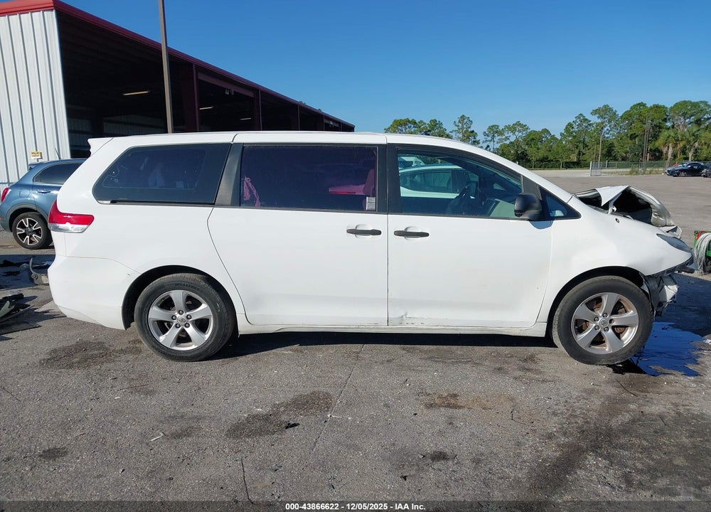 2013 TOYOTA SIENNA L V6 7 PASSENGER VIN: 5TDZK3DC8DS339227