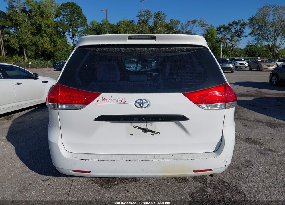 2013 TOYOTA SIENNA L V6 7 PASSENGER VIN: 5TDZK3DC8DS339227