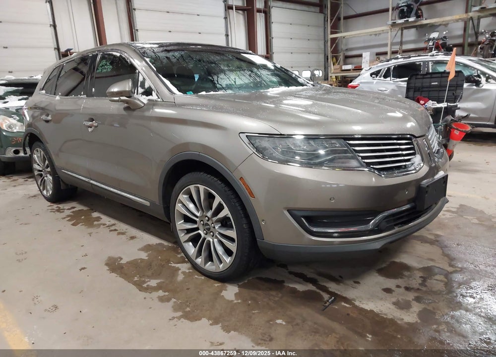 2016 LINCOLN MKX RESERVE VIN: 2LMTJ8LPXGBL31484