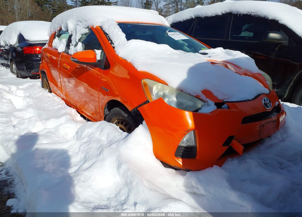 2012 TOYOTA PRIUS C ONE VIN: JTDKDTB35C1012164