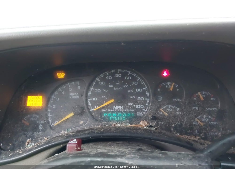 2000 CHEVROLET SILVERADO 2500 LS/LT VIN: 1GCGK29UXYE374804