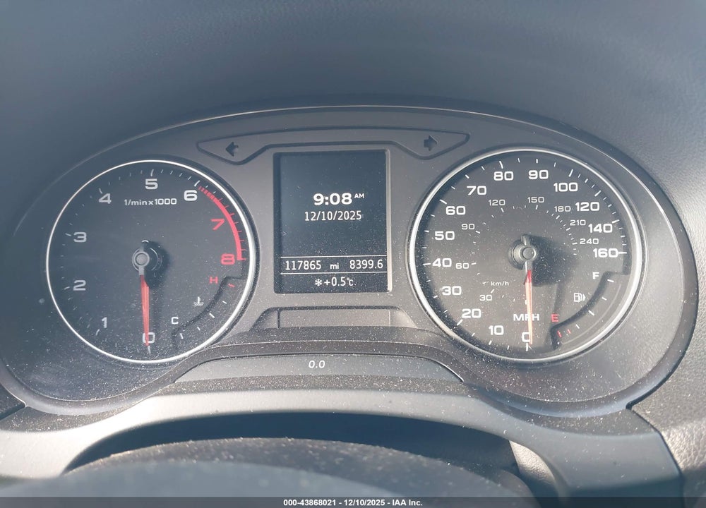 2015 AUDI A3 2.0T PREMIUM VIN: WAUBFGFF0F1006599