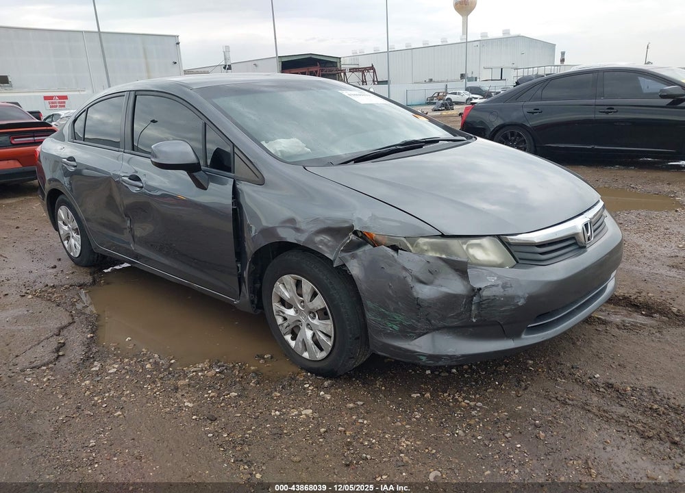 2012 HONDA CIVIC LX VIN: 19XFB2F5XCE338679