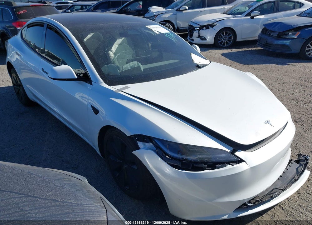 2025 TESLA MODEL 3 LONG RANGE REAR-WHEEL DRIVE/STANDARD REAR-WHEEL DRIVE VIN: 5YJ3E1EA3SF061983
