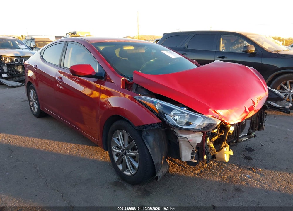 2016 HYUNDAI ELANTRA SE VIN: 5NPDH4AEXGH750790
