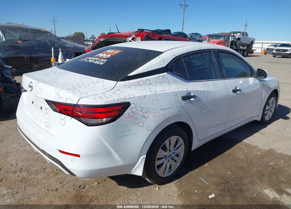 2025 NISSAN SENTRA S VIN: 3N1AB8BV9SY254579