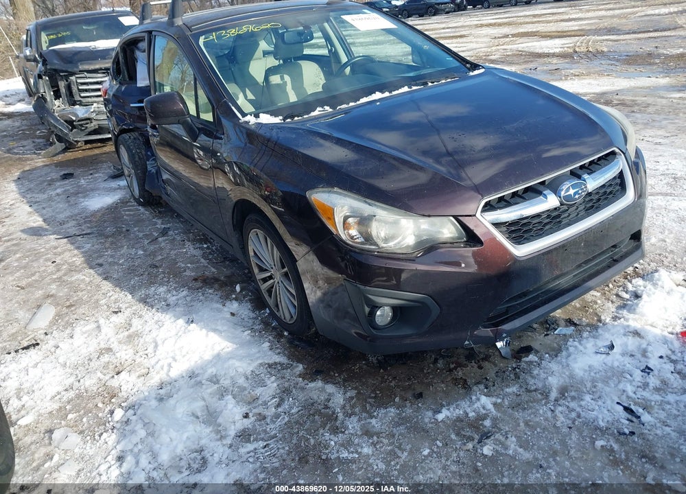 2012 SUBARU IMPREZA 2.0I LIMITED VIN: JF1GPAG6XCH206397