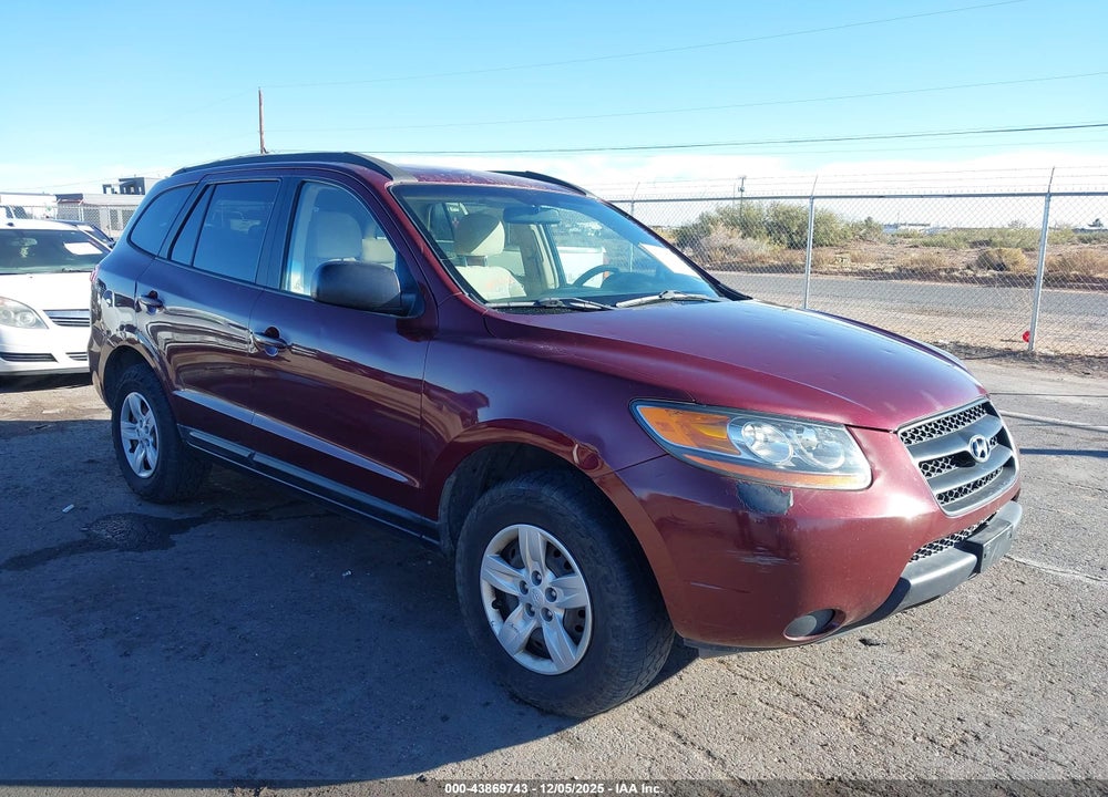 2009 HYUNDAI SANTA FE GLS VIN: 5NMSG73D99H276119