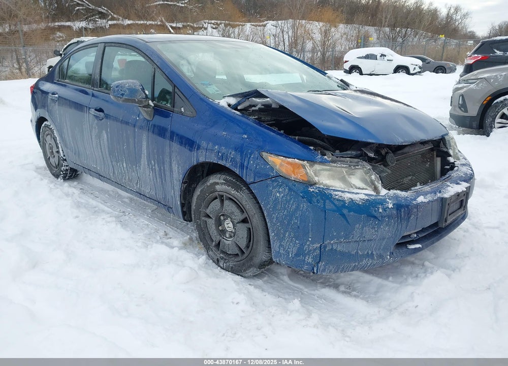 2012 HONDA CIVIC LX VIN: 19XFB2F54CE001327