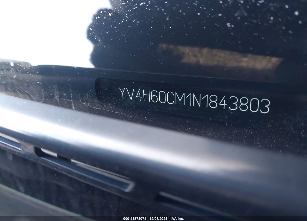 2022 VOLVO XC90 RECHARGE PLUG-IN HYBRID T8 R-DESIGN EXTENDED RANGE 7P VIN: YV4H60CM1N1843803
