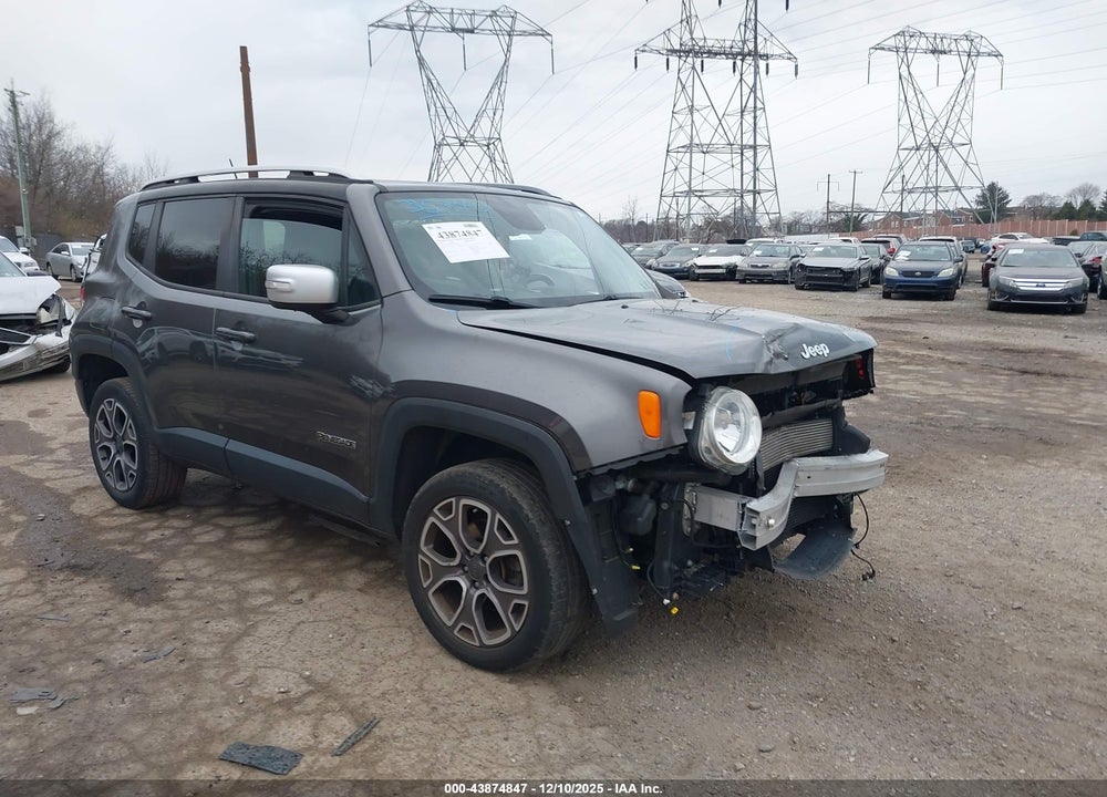 2016 JEEP RENEGADE LIMITED VIN: ZACCJBDT2GPC73049