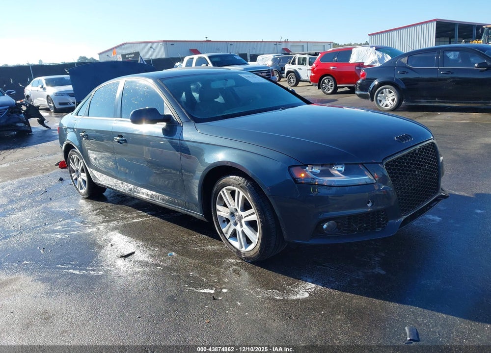 2010 AUDI A4 2.0T PREMIUM VIN: WAUAFAFL3AN058390