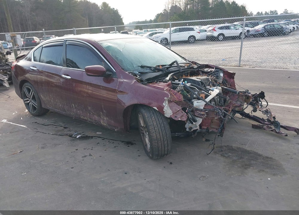 2016 HONDA ACCORD VIN: 1HGCR2F50GA095134