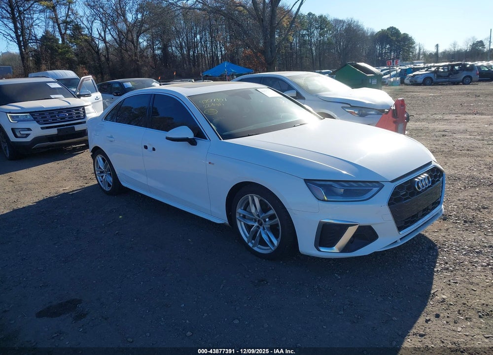 2022 AUDI A4 PREMIUM PLUS 45 TFSI S LINE QUATTRO S TRONIC VIN: WAUEAAF42NN015397