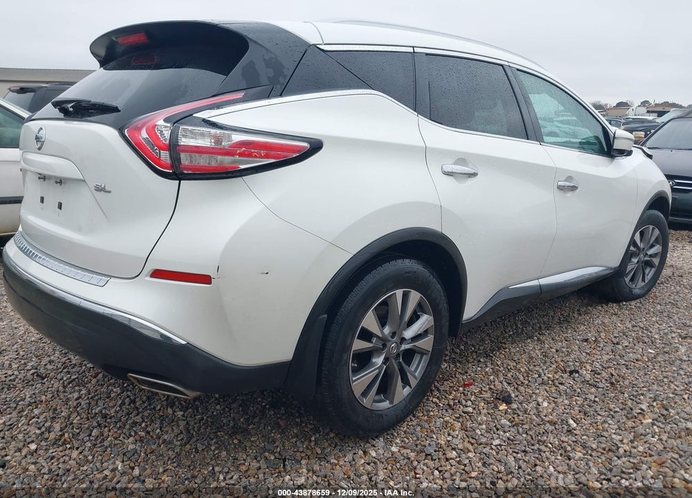 2015 NISSAN MURANO SL VIN: 5N1AZ2MG9FN221052