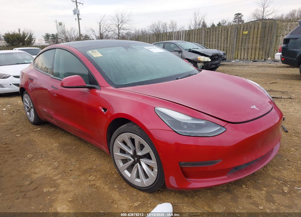 2022 TESLA MODEL 3 LONG RANGE DUAL MOTOR ALL-WHEEL DRIVE VIN: 5YJ3E1EB5NF192345