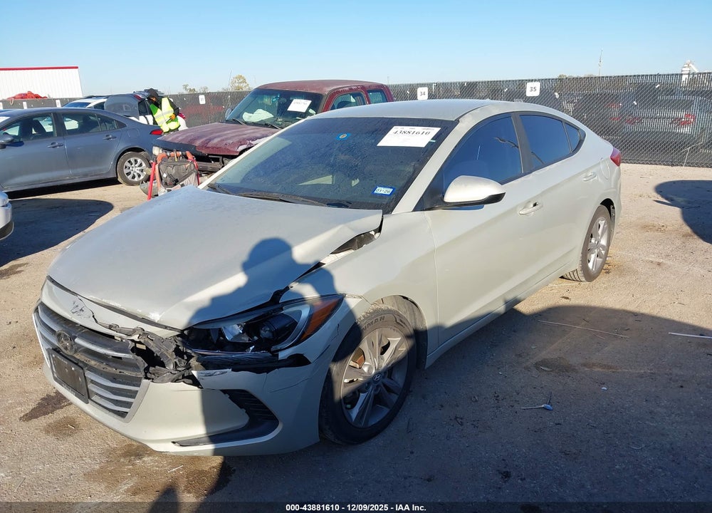 2017 HYUNDAI ELANTRA SE VIN: KMHD84LF6HU060933