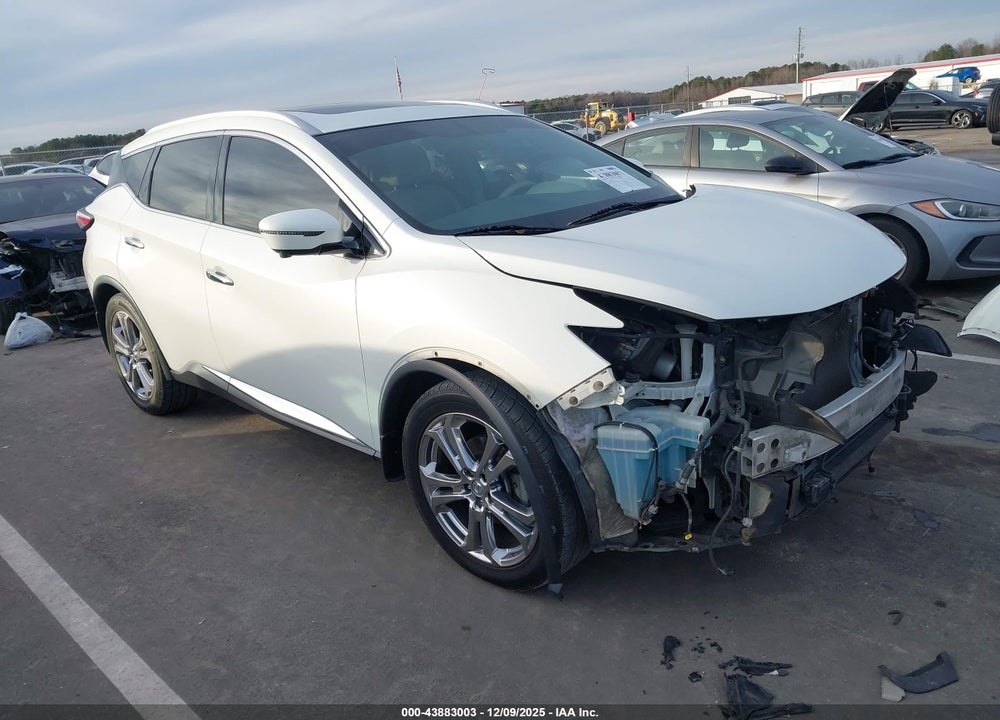 2017 NISSAN MURANO PLATINUM VIN: 5N1AZ2MH8HN128387