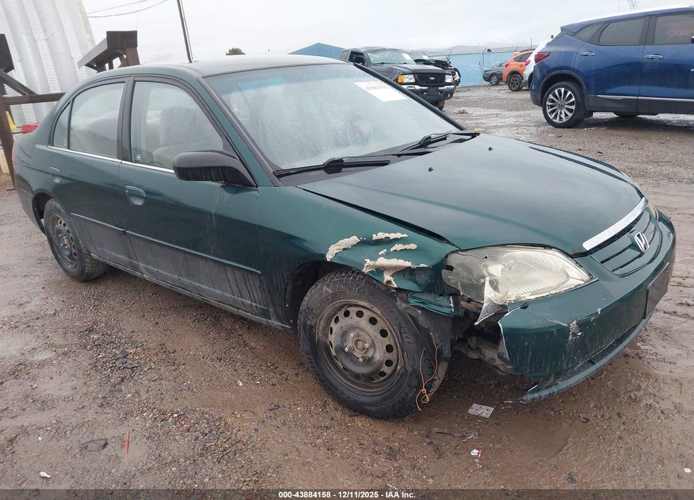 2002 HONDA CIVIC LX VIN: 1HGES16592L048088
