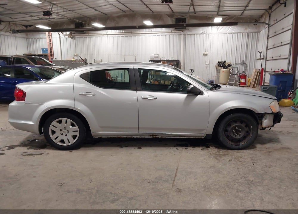 2012 AVENGER DODGE  SE VIN: 1C3CDZAB0CN102626