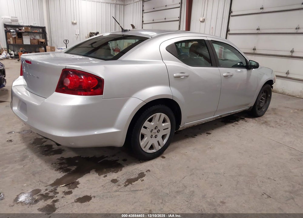 2012 AVENGER DODGE  SE VIN: 1C3CDZAB0CN102626