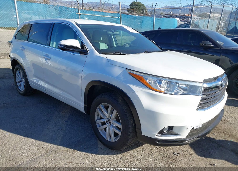2016 TOYOTA HIGHLANDER LE VIN: 5TDZARFH6GS020802