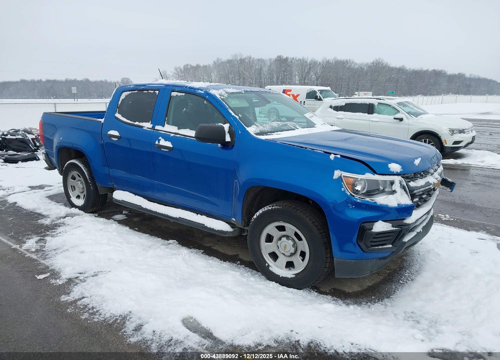 2022 CHEVROLET COLORADO 2WD  SHORT BOX WT VIN: 1GCGSBEA2N1320718
