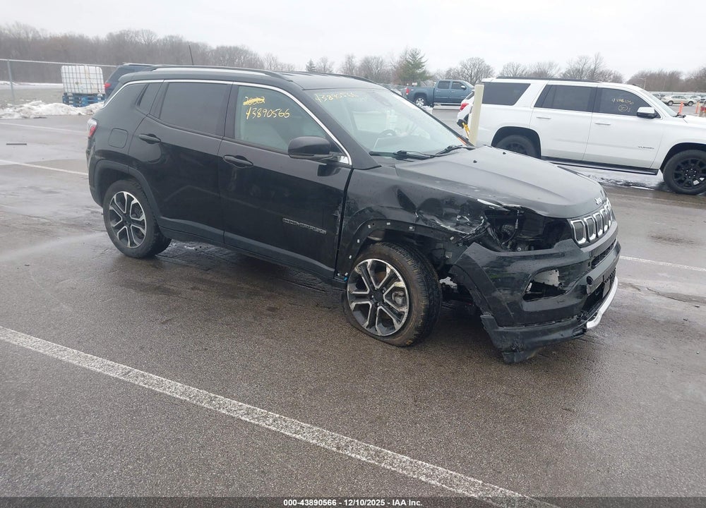 2022 JEEP COMPASS LIMITED 4X4 VIN: 3C4NJDCB4NT108509