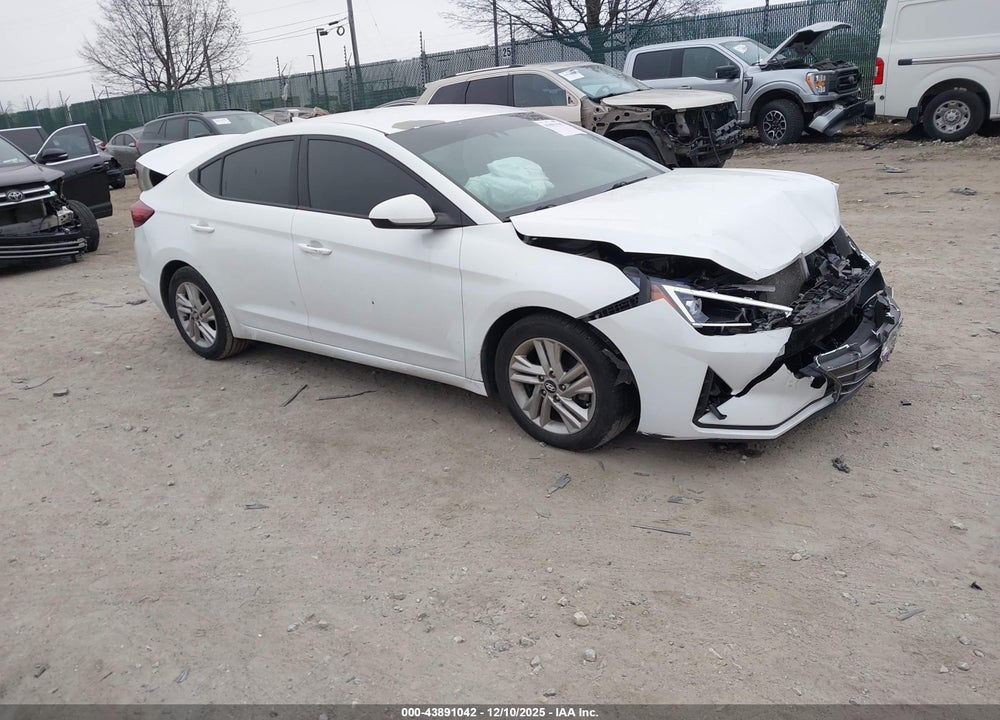 2019 HYUNDAI ELANTRA SEL VIN: 5NPD84LF6KH474008