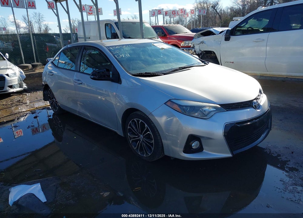2015 TOYOTA COROLLA S PLUS VIN: 2T1BURHE1FC478637