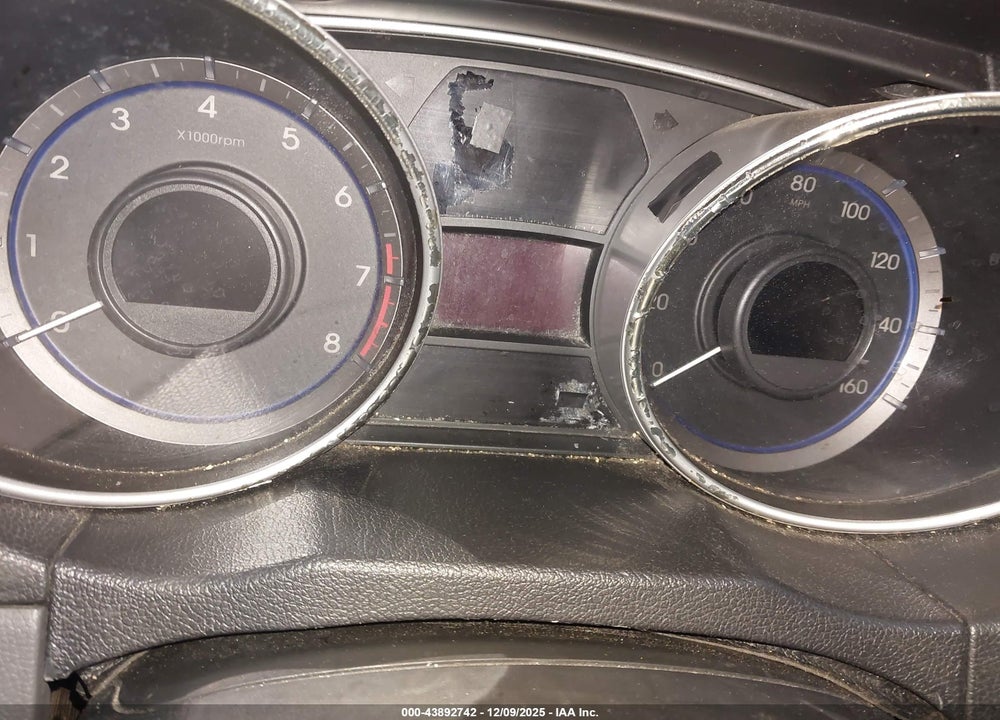 2012 HYUNDAI SONATA GLS VIN: 5NPEB4ACXCH495220