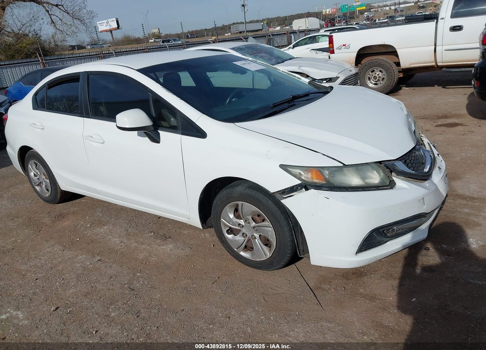 2013 HONDA CIVIC LX VIN: 19XFB2F51DE091828
