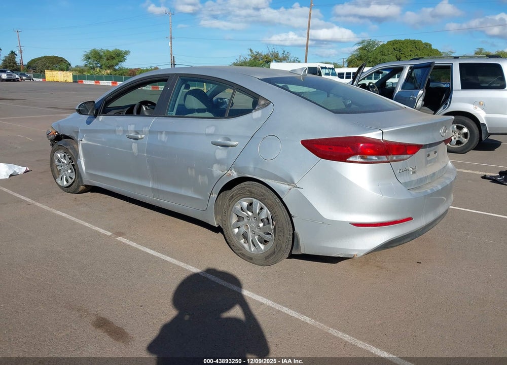 2017 HYUNDAI ELANTRA SE VIN: KMHD74LF3HU396817