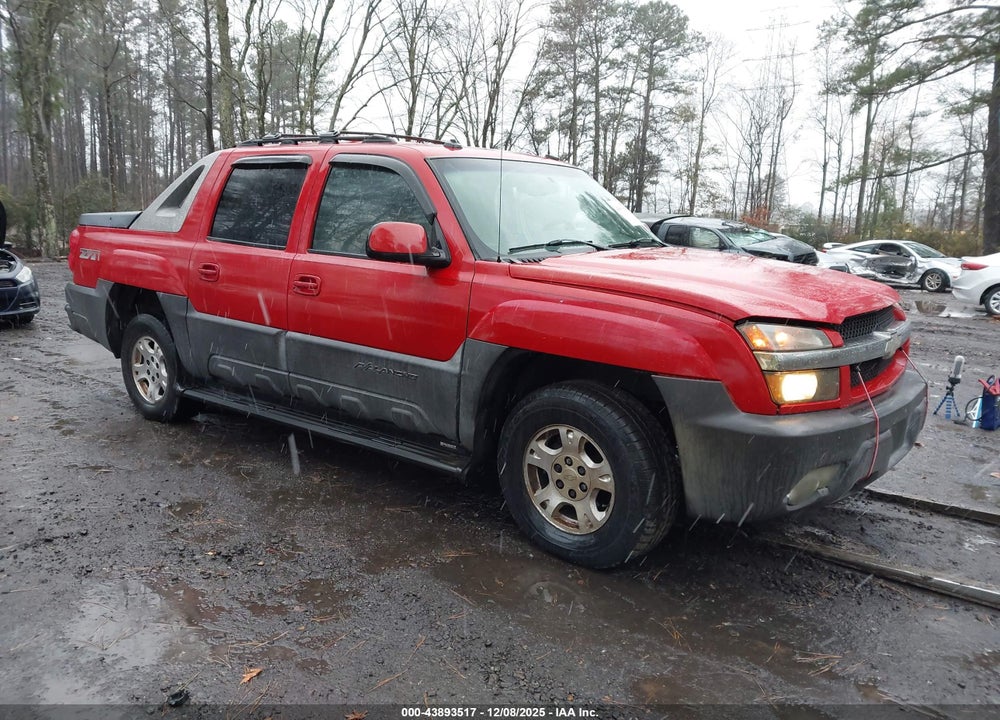 2003 CHEVROLET AVALANCHE 1500 VIN: 3GNEK13T43G134433