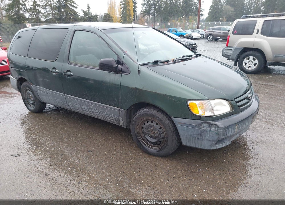2001 TOYOTA SIENNA CE VIN: 4T3ZF19C31U383020