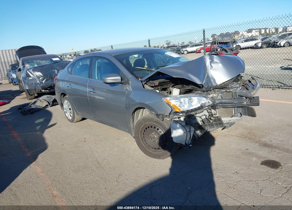 2014 NISSAN SENTRA SV VIN: 3N1AB7AP9EY338595