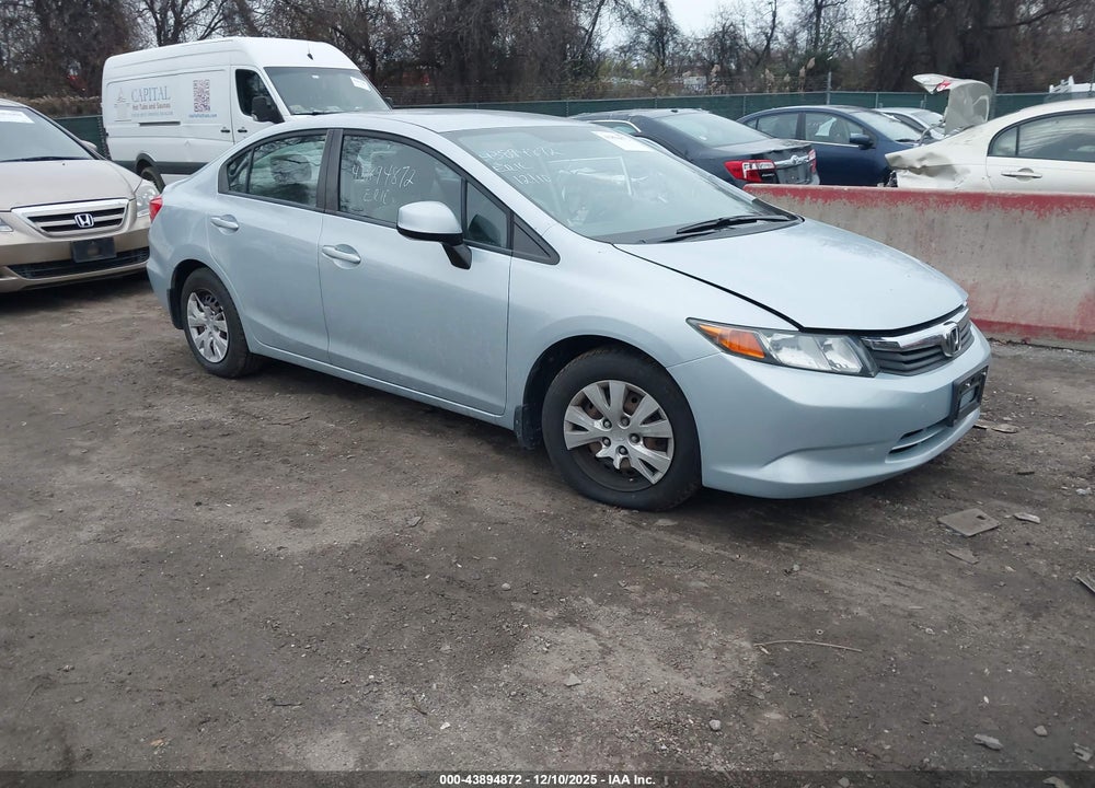 2012 HONDA CIVIC LX VIN: 19XFB2F5XCE311322