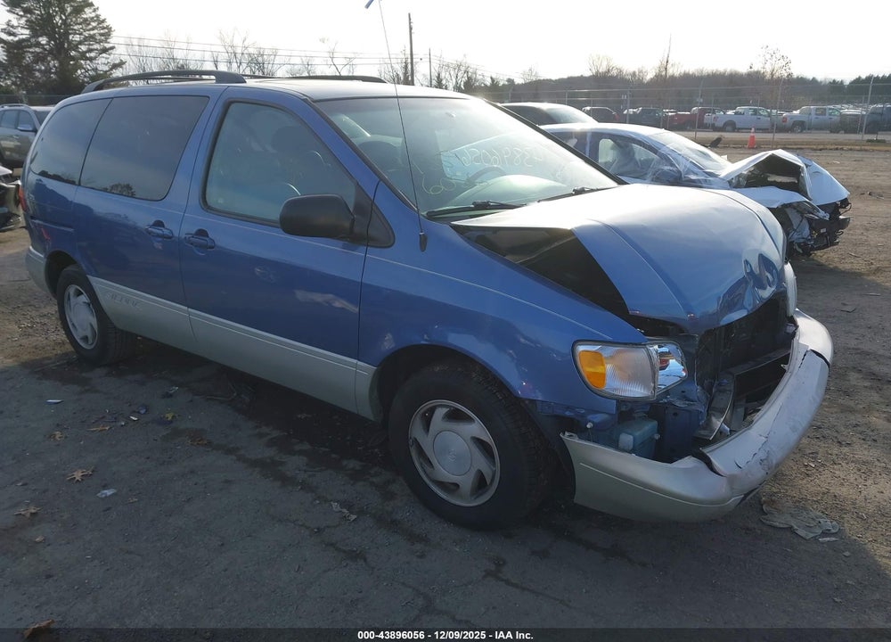 2000 TOYOTA SIENNA XLE VIN: 4T3ZF13C1YU299345